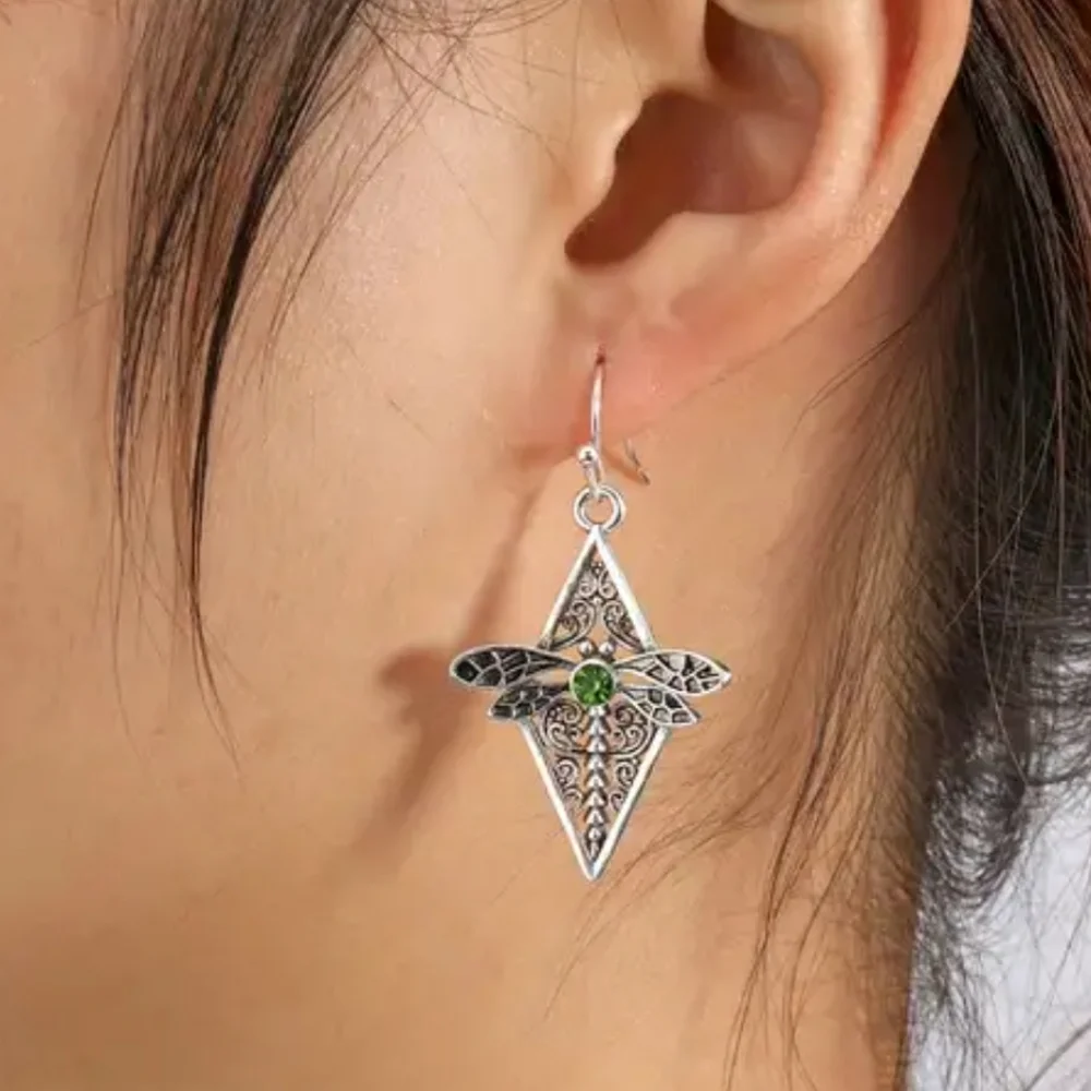 Dragonfly Silver Earrings